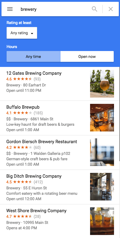 Google My Business Listing Maps