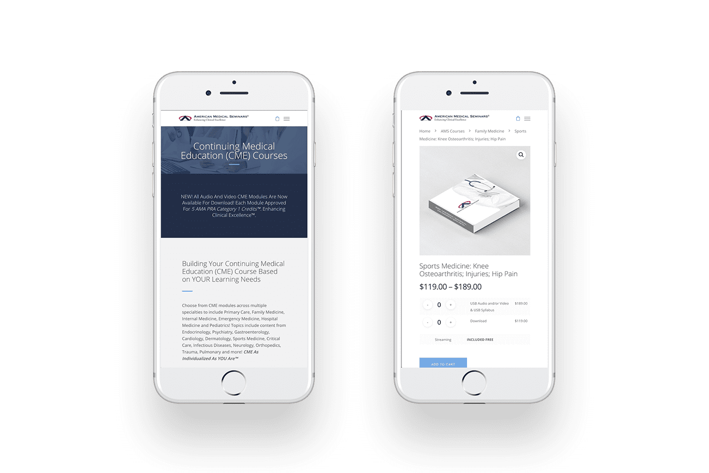Web Design & Digital Marketing for American Medical Seminars