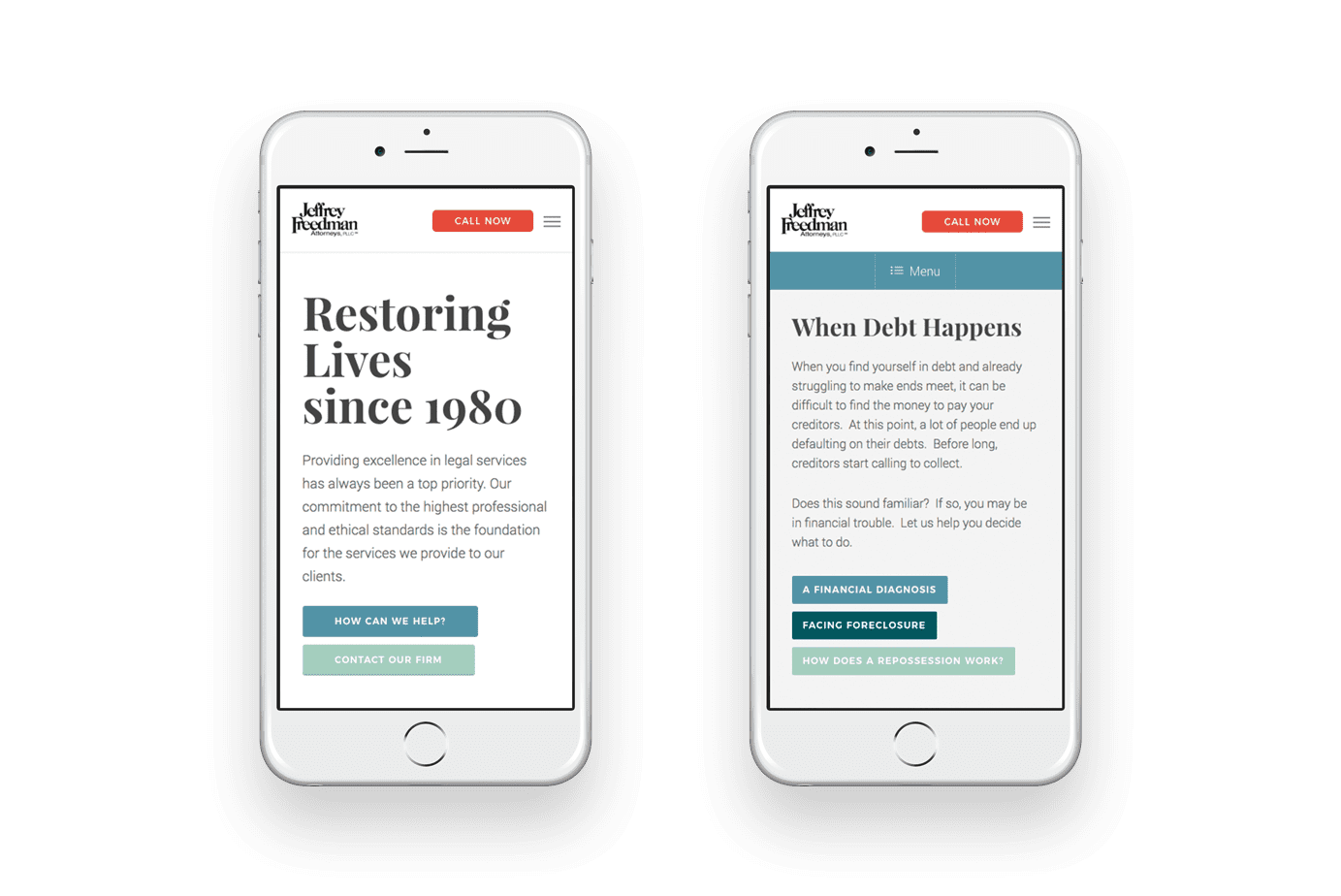 Content-focused responsive web design