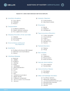 Inside page of CME4Life study guide