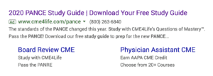 CME4Life study guide search ad