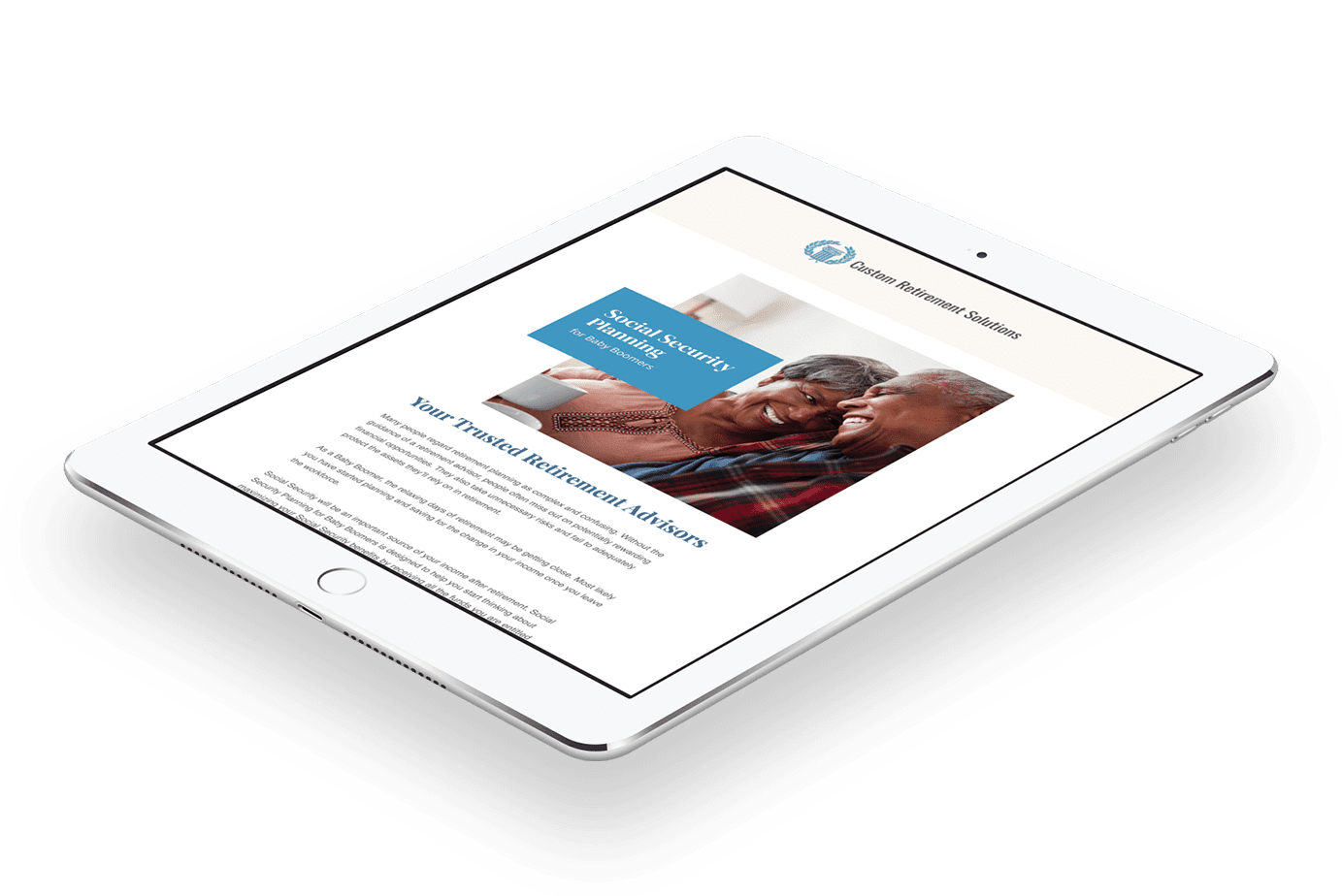 Custom Retirement Solutions email marketing