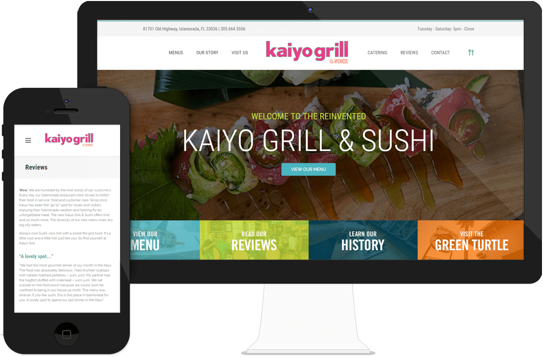Kaiyo Grill website wins GDUSA award for Parkway Digital