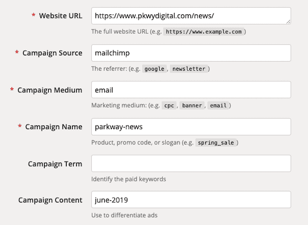 Adding parameters to a URL